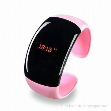 Women's Fashionable Bluetooth Bracelet/Wristwatch, Pair with Cellphone, Available in Various Colors